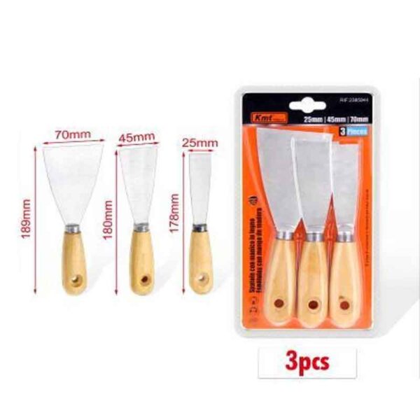 KMT Σετ Σπάτουλα 3τμχ 25/45/70mm - Spatula