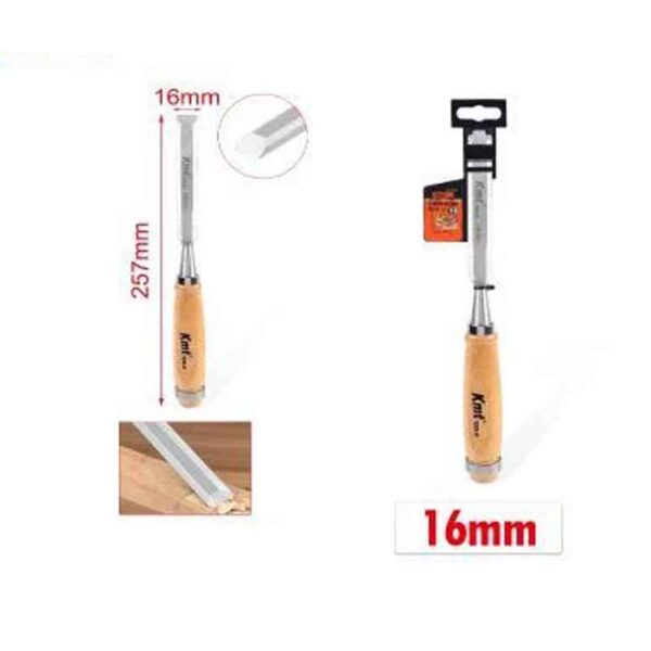 KMT Σκαρπέλα Με Ξύλινη Λαβή 16mm- Chisel