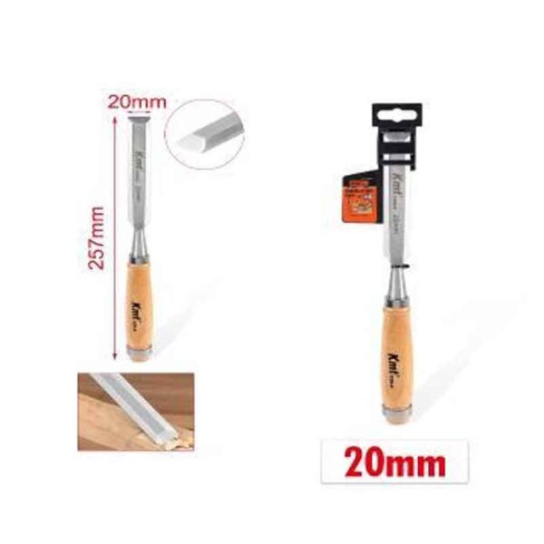 KMT Σκαρπέλα Με Ξύλινη Λαβή 20mm- Chisel