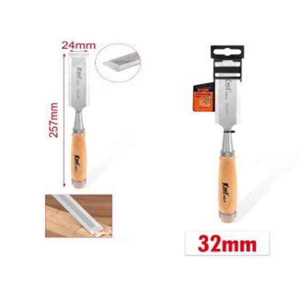 KMT Σκαρπέλα Με Ξύλινη Λαβή 32mm- Chisel
