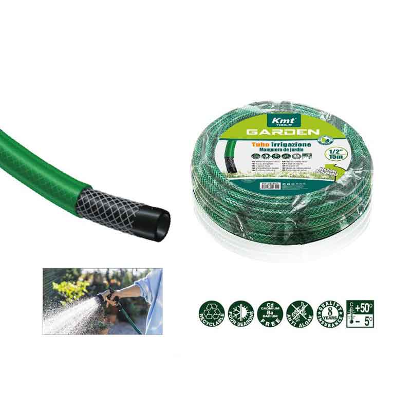 2904607 KMT Tools Λάστιχο Ποτίσματος 15 Μέτρα - Irrigation Hose - Image 1