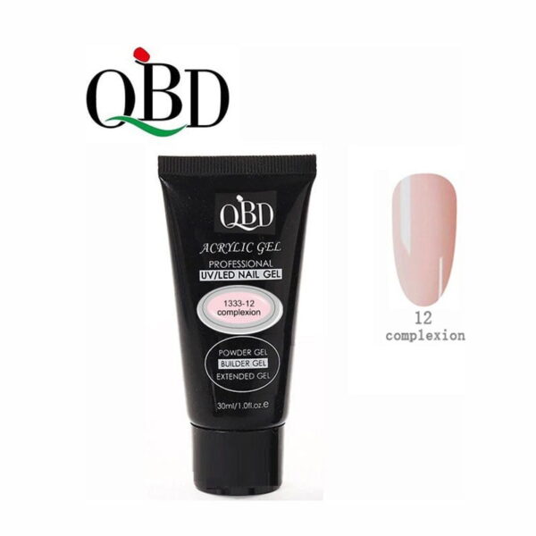 QBD Gel Χτισίματος Acrylic Gel UV & LED 30ml 1333-12