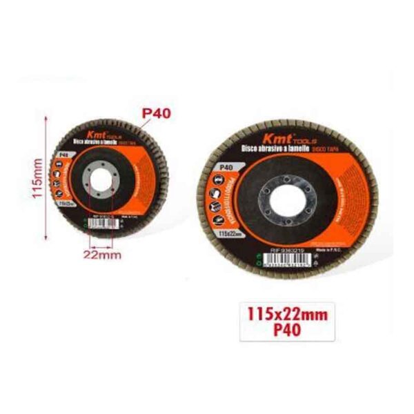 KMT Δίσκος Λείανσης P40 115x22mm- Sanding Disc