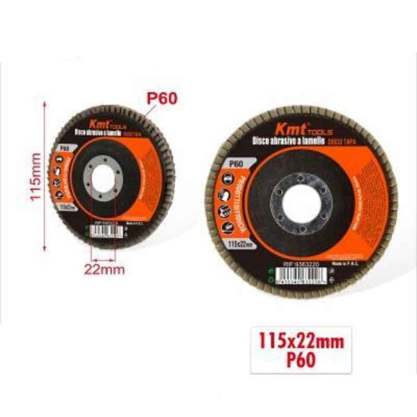 KMT Δίσκος Λείανσης P60 115x22mm- Sanding Disc