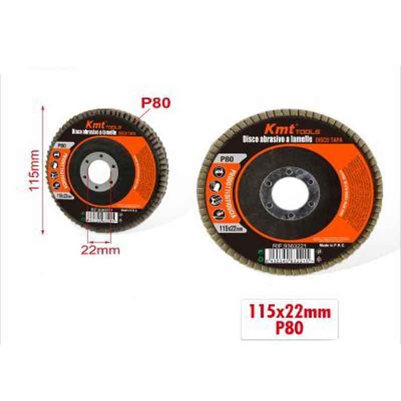 9363221 KMT Δίσκος Λείανσης P80 115x22mm- Sanding Disc - Image 1