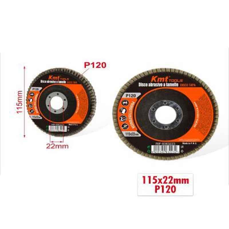 9363223 KMT Δίσκος Λείανσης P120 115x22mm- Sanding Disc - Image 1