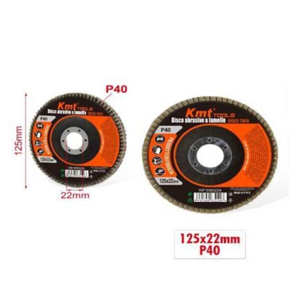 KMT Δίσκος Λείανσης P40 125x22mm- Sanding Disc