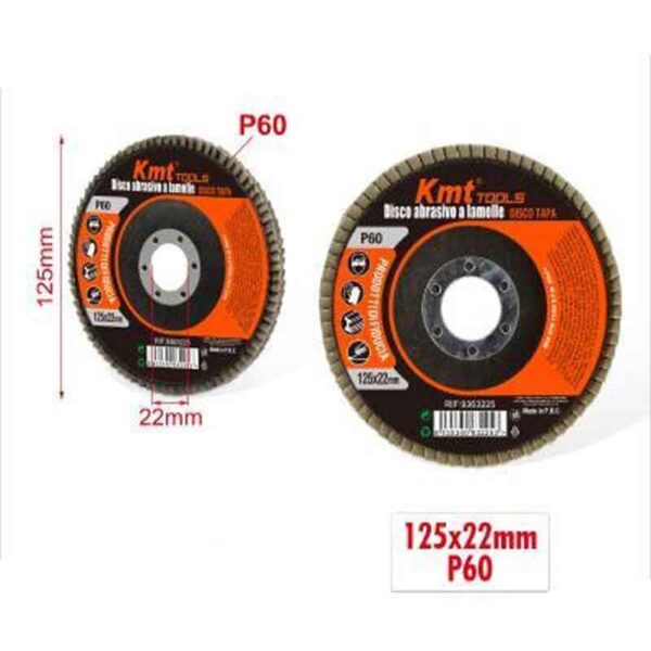 KMT Δίσκος Λείανσης P60 125x22mm- Sanding Disc