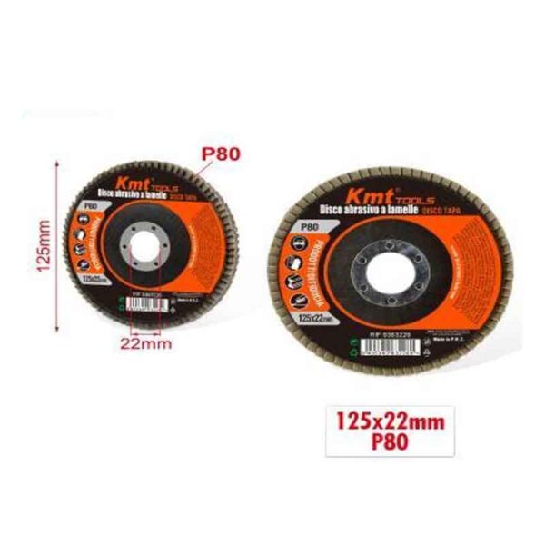 KMT Δίσκος Λείανσης P80 125x22mm- Sanding Disc