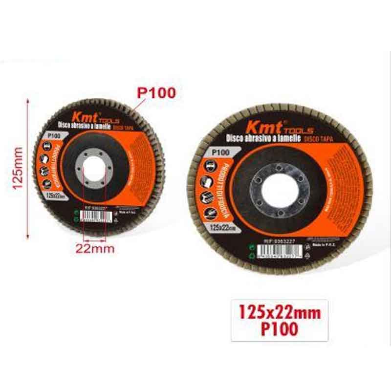 9363227 KMT Δίσκος Λείανσης P100 125x22mm- Sanding Disc - Image 1