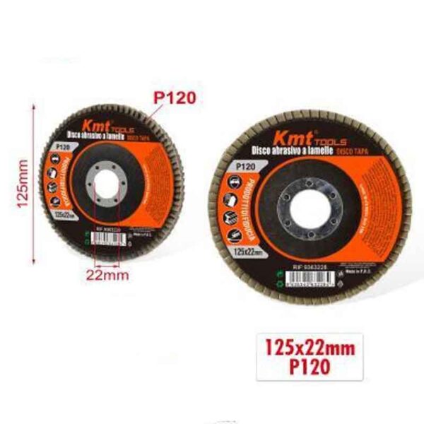 KMT Δίσκος Λείανσης P120 125x22mm- Sanding Disc