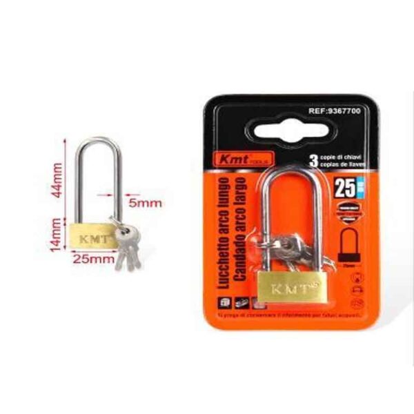 KMT Λουκέτο Ασφαλείας Με Κλειδάκι 25mm- Padlock