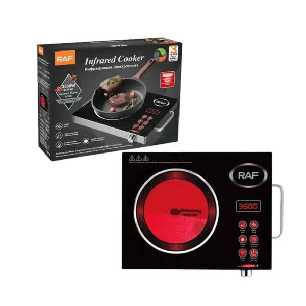 RAF Επιτραπέζια Εστία Κεραμική Μονή 3500W R.8003 - Infrared Cooker