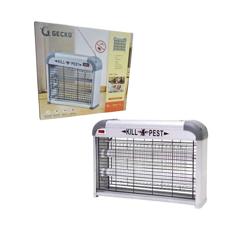 0202013 GECKO Ηλεκτρική Εντομοπαγίδα UV – Pest Killer 12W - Image 1