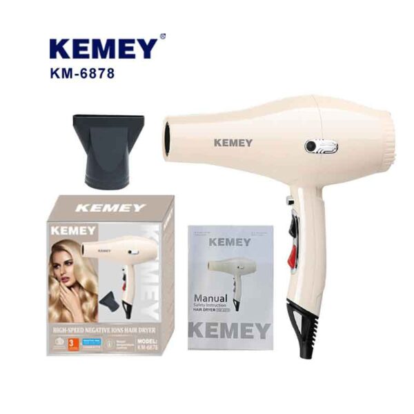 Kemey Πιστολάκι μαλλιών 1300W KM-6878 - Hair dryer