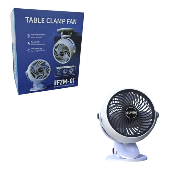 Μίνι Φορητός Ανεμιστήρας με Κλιπ FZM-01 - Table Clamp Mini Fan