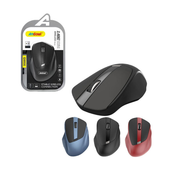 Andowl Ασύρματο Εργονομικό Ποντίκι 2.4 GHZ QM66 - Wireless mouse