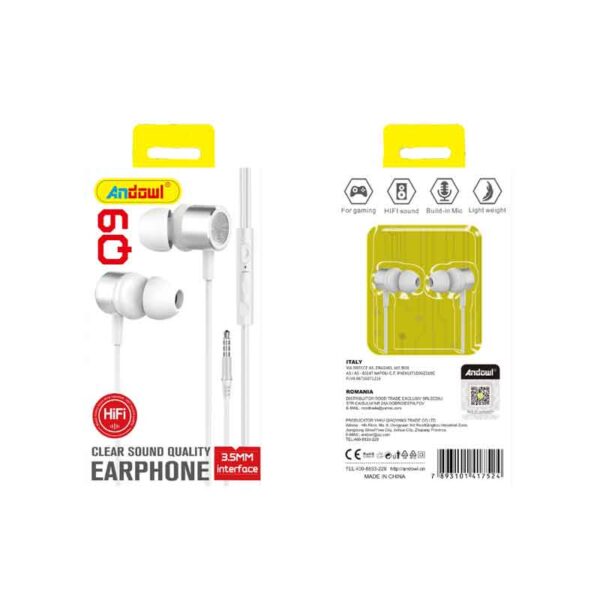 Andowl Ενσύρματα Ακουστικά με AUX 3.5mm Q9 - Earphone