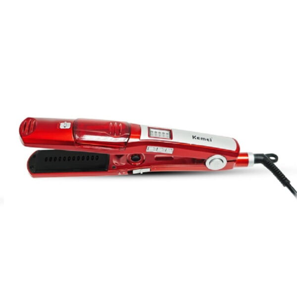 Kemei Πρέσα Μαλλιών με Ατμό και Κεραμικές Πλάκες Ionic 65W KM-3011 - Vapor hair straightener