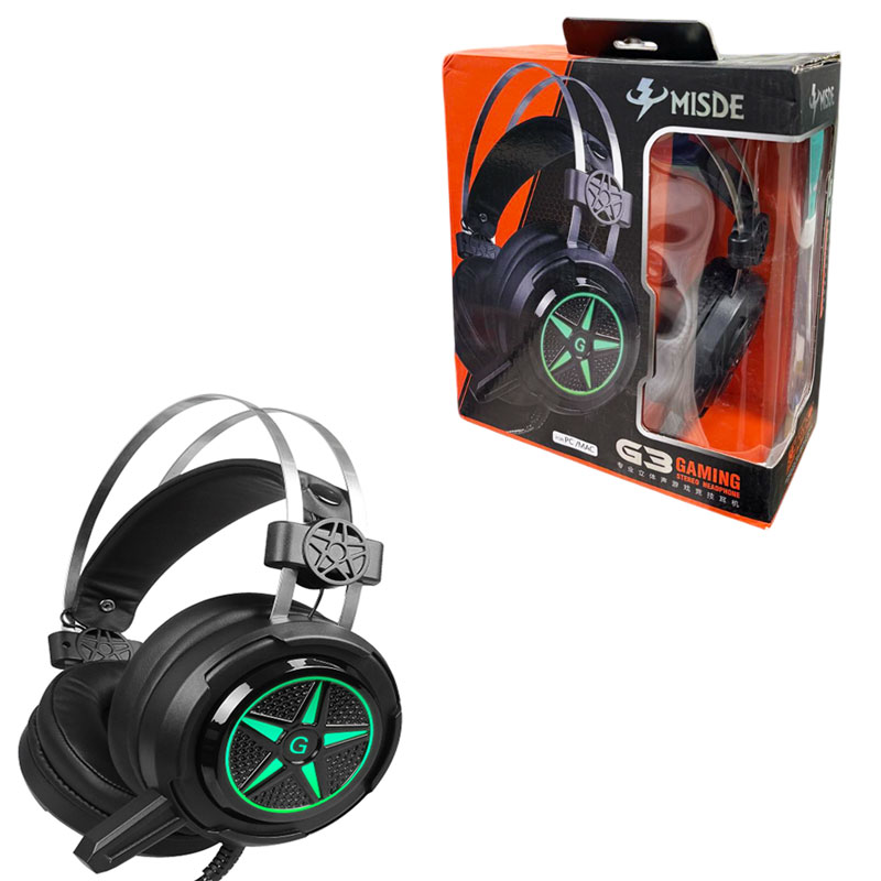 010048 Misde G3 Gaming Ενσύρματα ακουστικά - Misde G3 Gaming portable headphones - Image 1