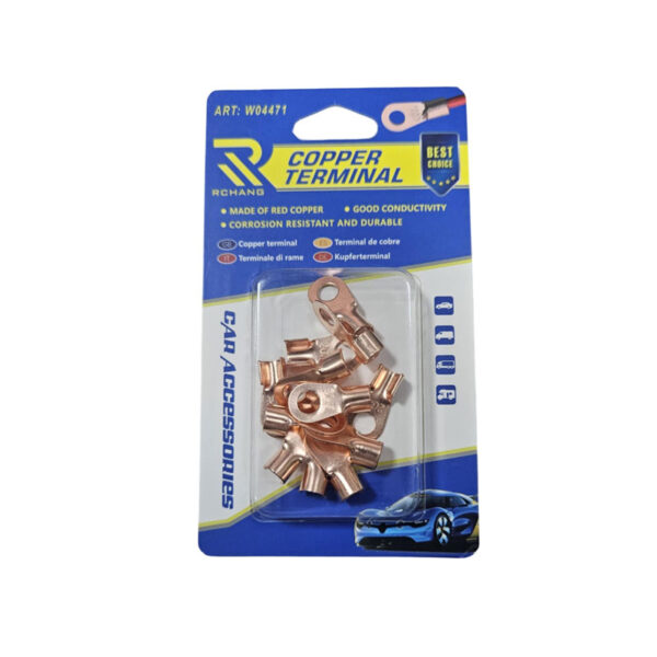 Rchang Ακροδέκτες Οπής Χάλκινο 12τμχ 20A W04471 - Copper terminal 12pcs