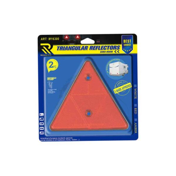 Rchang Αντανακλαστικά Τρίγωνα Οχήματος Σετ 2 Τεμαχίων – Triangular Reflectors Set 2pcs