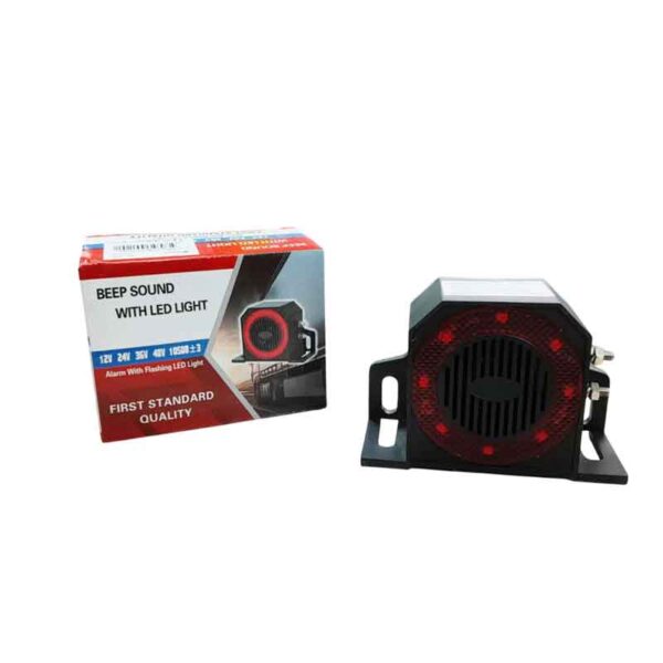 Βομβητής Όπισθεν - Ηχητική Σειρήνα με LED Φωτισμό 12V–48V Beep Alarm