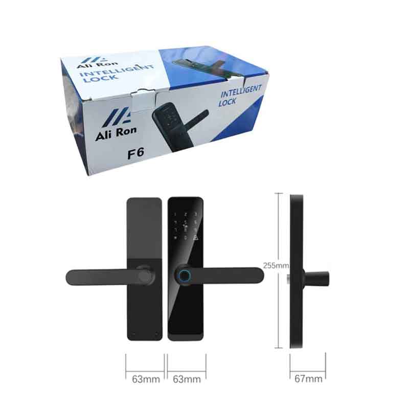 013178-2 Έξυπνη Κλειδαριά Πόρτας Ali Ron F6 με Δακτυλικό Αποτύπωμα & Πληκτρολόγιο Αφής - Intelligent Lock - Image 1