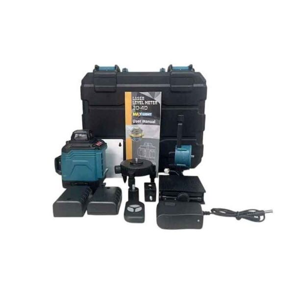 Bisutime Γραμμικό Αλφάδι Laser Πράσινης Δέσμης 2V με Εύρος Εργασίας 70m 4D 16