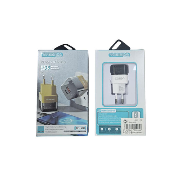 Treqa Φορτιστής Γρήγορης Φόρτισης 38W CS-237 – Quick Charging