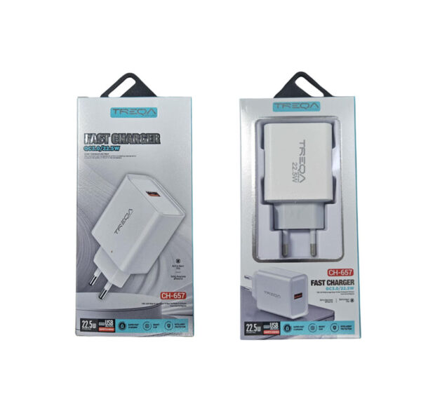 Treqa Φορτιστής Γρήγορης Φόρτισης 22.5W CH-657 -  Fast Charger