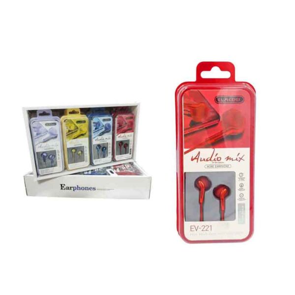 Elmcoei Handsfree Ακουστικά Audio Mix Ev-221 3.5mm Jack - Earphones