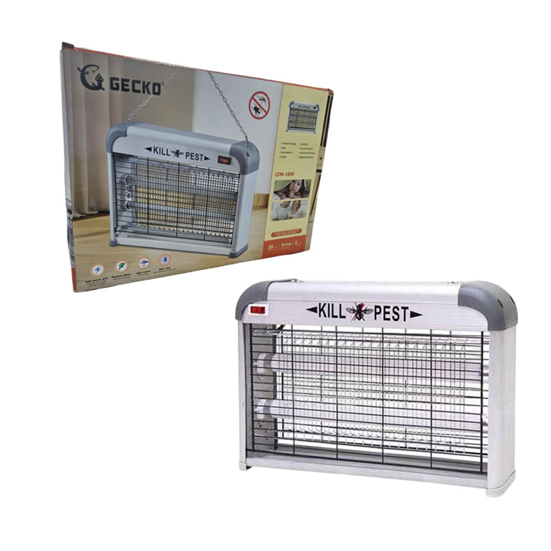 0202014 GECKO Ηλεκτρική Εντομοπαγίδα UV – Pest Killer 16W - Image 1