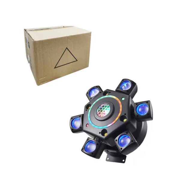 Επαγγελματικό Φωτορυθμικό Φωτιστικό LED Εφέ Πίστας 6 Μάτια – Disco Light