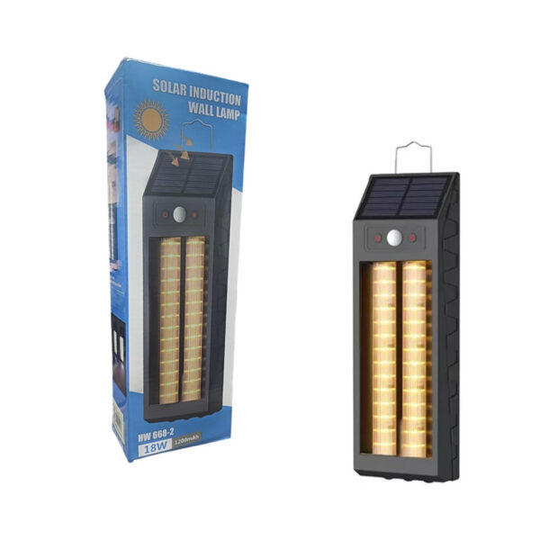 Ηλιακό Φωτιστικό Τοίχου με Αισθητήρα Κίνησης & 3 Λειτουργίες Φωτισμού HW 668-2 - Solar Wall Lamp with Motion Sensor & 3 Light Modes