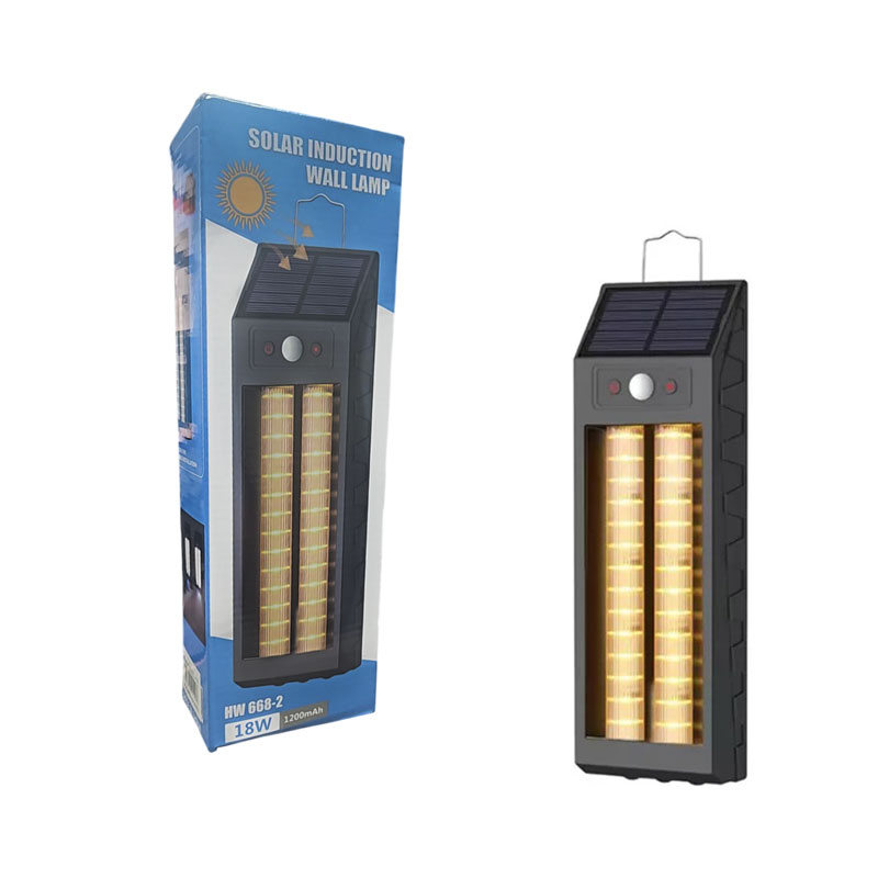 027097-1 Ηλιακό Φωτιστικό Τοίχου με Αισθητήρα Κίνησης & 3 Λειτουργίες Φωτισμού HW 668-2 - Solar Wall Lamp with Motion Sensor & 3 Light Modes - Image 1