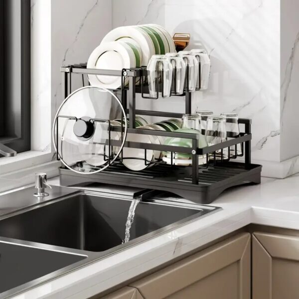 Πολυλειτουργική Αποστραγγιστική Ραφιέρα Πιάτων - Multifunctional Bowl Rack
