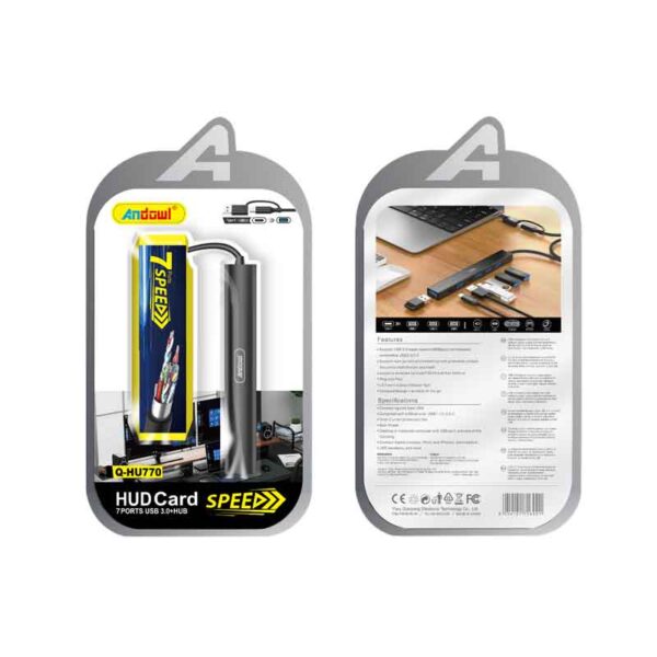 Andowl USB Hub 7 Θυρών 3.0 Q-HU770 - USB HUB