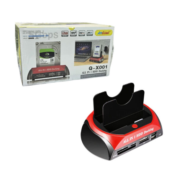 Andowl Πολυχρηστική Βάση για Σκληρούς Δίσκους & Κάρτες Μνήμης Q-X001 - All in 1 HDD Docking