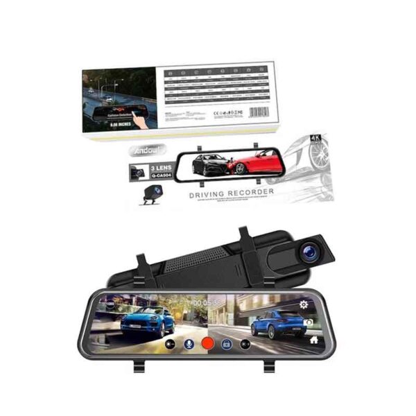 Andowl Κάμερα DVR αυτοκινήτου με οθόνη 9.66″ Q-CA504  - Driving Recorder