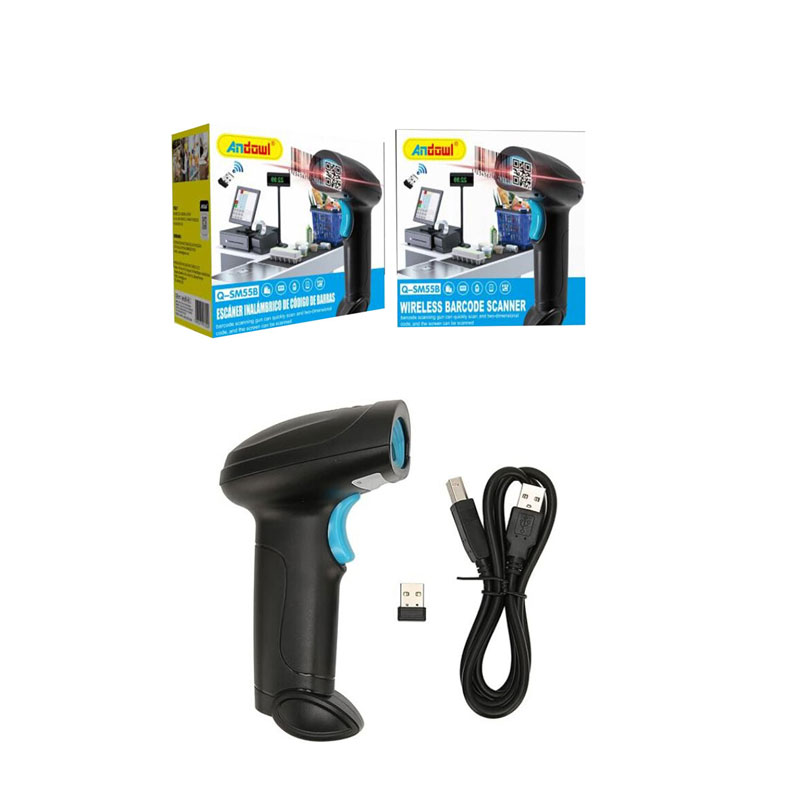 075660-2jpg Andowl Scanner Χειρός Ασύρματο με Δυνατότητα Ανάγνωσης 2D και QR Barcodes Q-SM55B - Wireless Barcode Scanner - Image 1