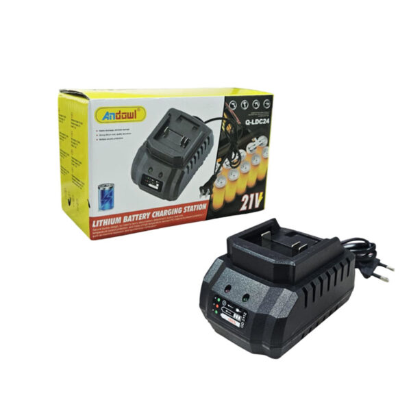 Andowl Σταθμός Φόρτισης Μπαταριών Λιθίου 21V Q-LDC24 -  Lithium Battery Charging Station