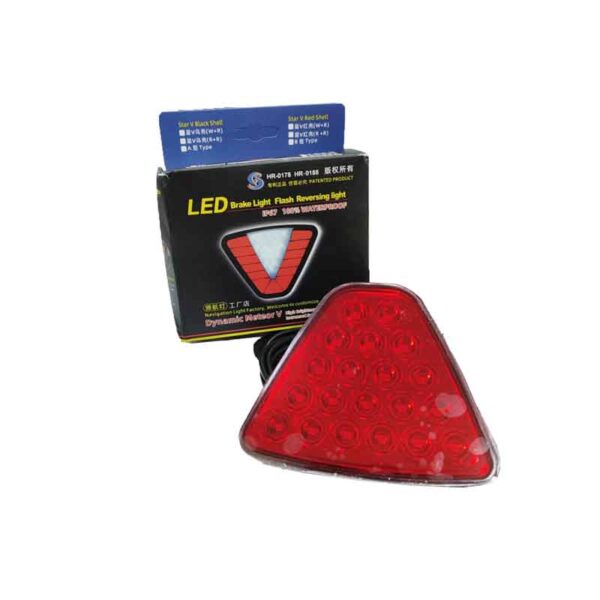 Φως Στοπ Τριγωνικό LED 24V – Αδιάβροχο IP67 - LED Brake Light Flash Reversing Light