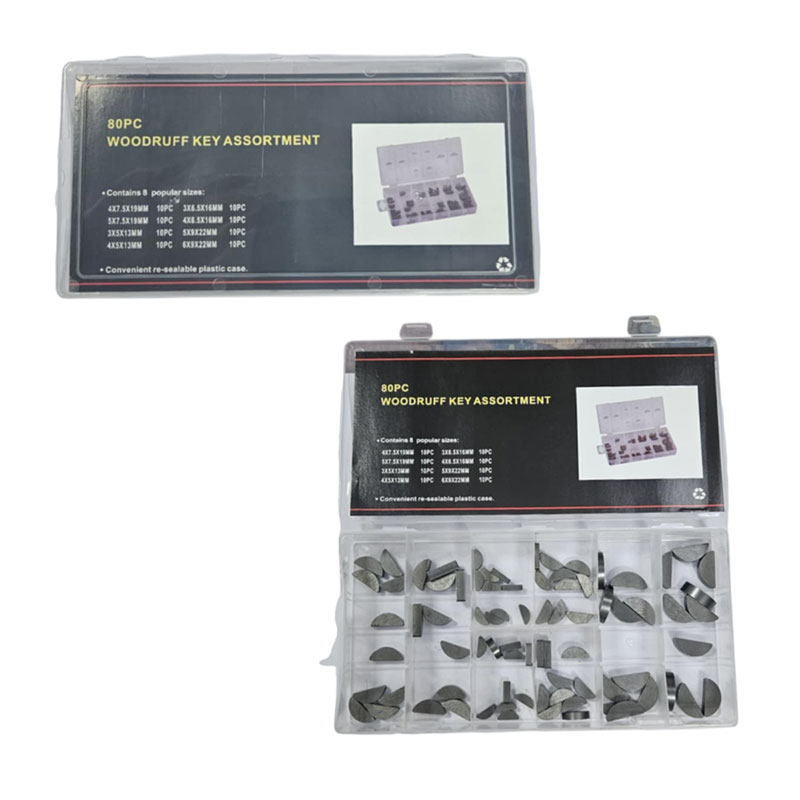 089151 Σετ 80 Τεμαχίων Ημικυκλικών Σφηνών - Woodruff Key Assortment Set - Image 1