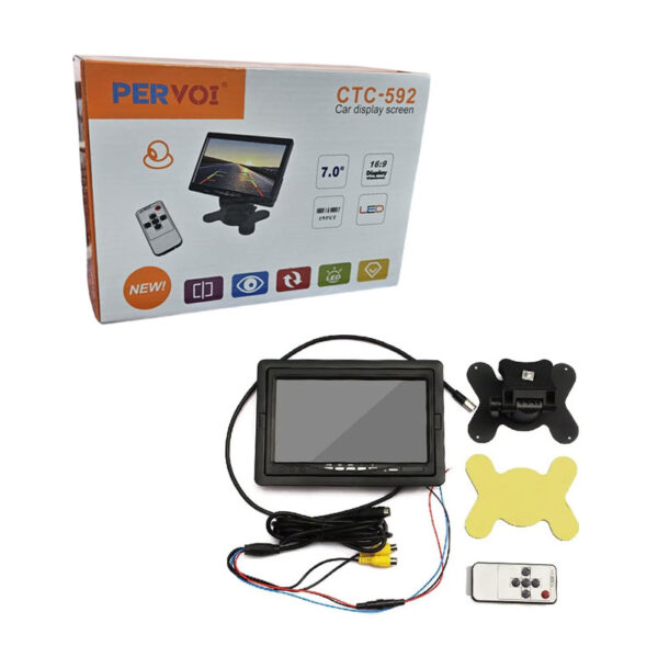 PerVoi Οθόνη Αυτοκινήτου Monitor 7″ TFT/LED CTC-592 - Hi-Res Display Monitor