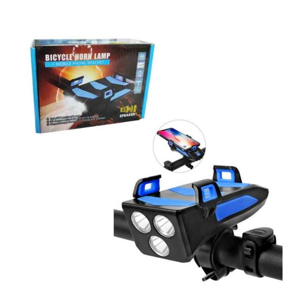Βάση Κινητού Με Φακό Και Κόρνα Για Ποδήλατο - Bicycle Horn Lamp