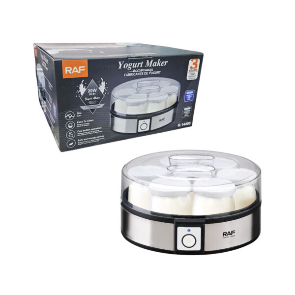 RAF Ηλεκτρικός Αφρογαλιέρας / Συσκευή Παρασκευής Γάλακτος 20W R-14400 - Yogurt Maker