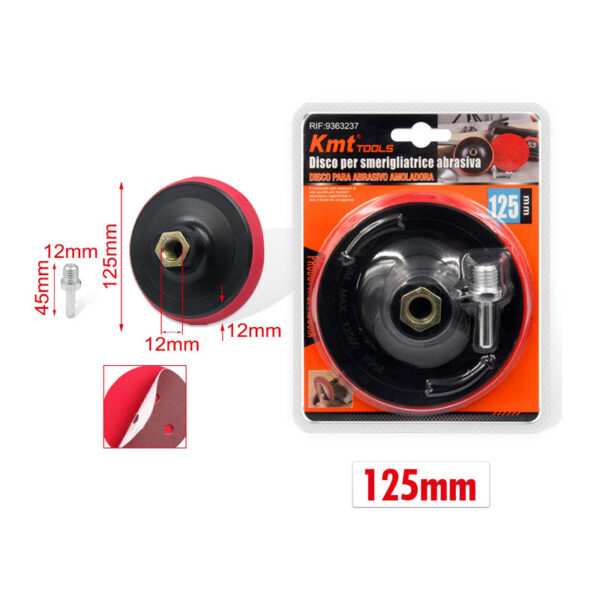 KMT Βάση Γωνιακού Τροχού και Δραπάνου για Γυαλόχαρτα ∅14mm 125mm - Angle Wheel and Drill Stand for Sandpapers