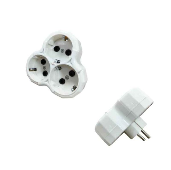 Πολύπριζο αντάπτορας ταφ 3 θέσεων 16Α/250V - Multi-socket adapter taf
