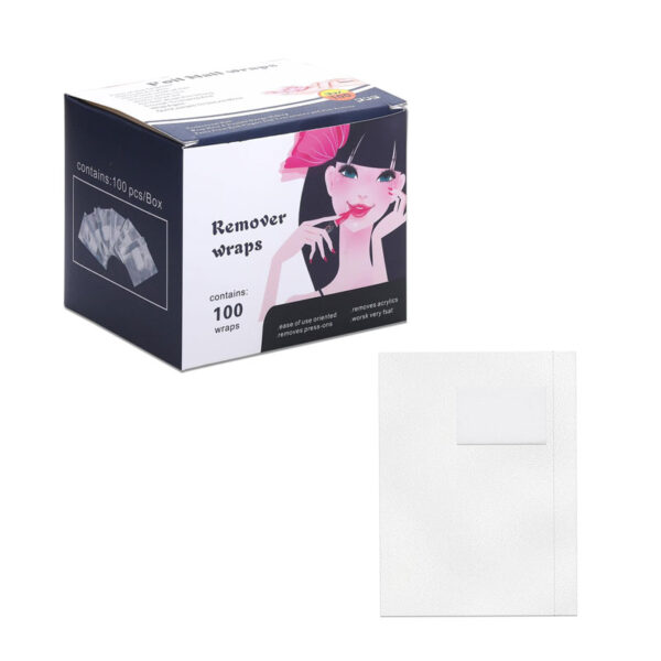 Αλουμινόχαρτα Αφαίρεσης Ημιμόνιμου και Gel 100 Τεμαχίων - Nail Polish Remover Foil Wraps